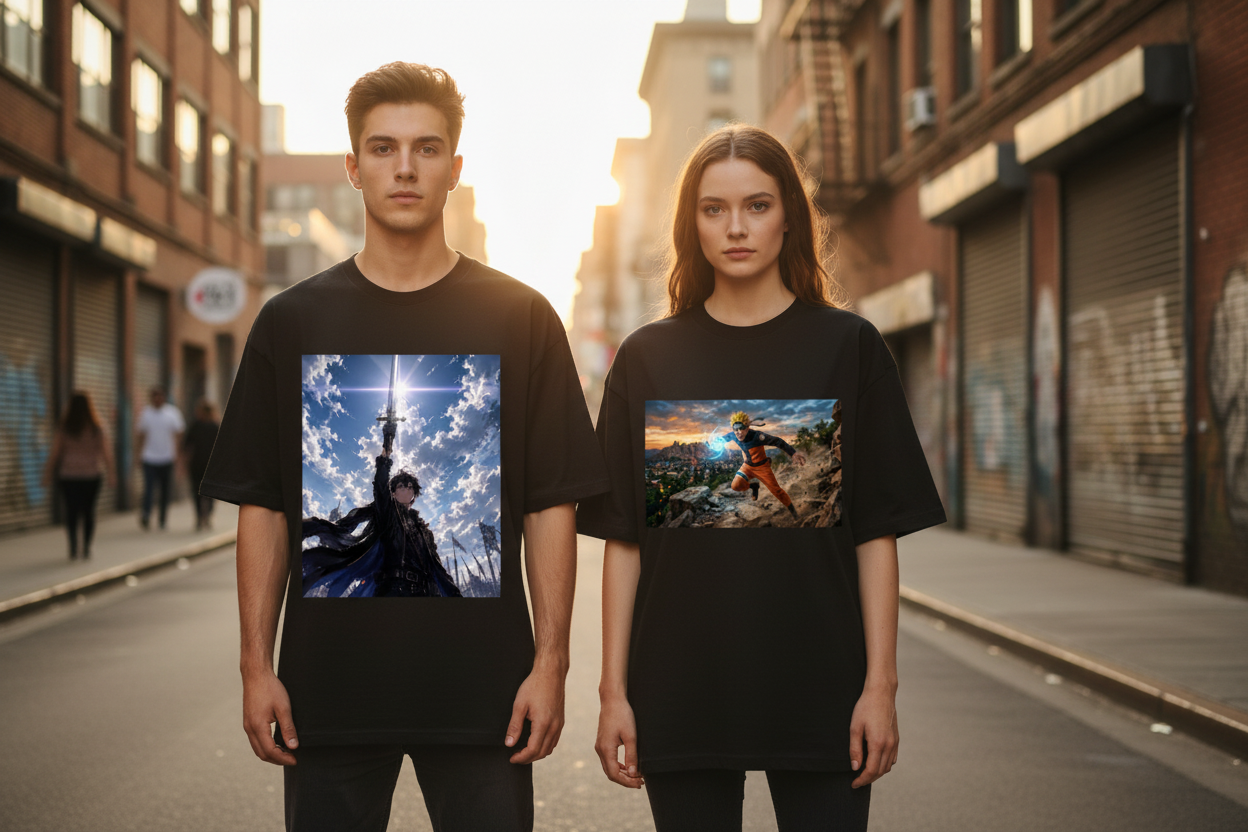 Anime Prints Visible - Both Models